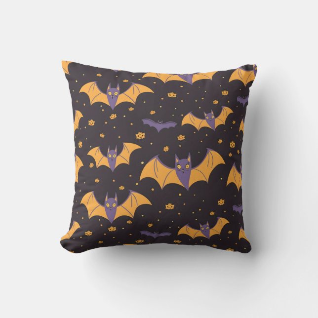 Coussin Motif de chauves-souris (Recto)