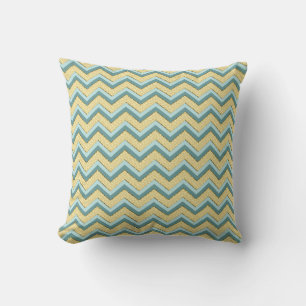 Coussin Motif de Chevron de parties scintillantes de