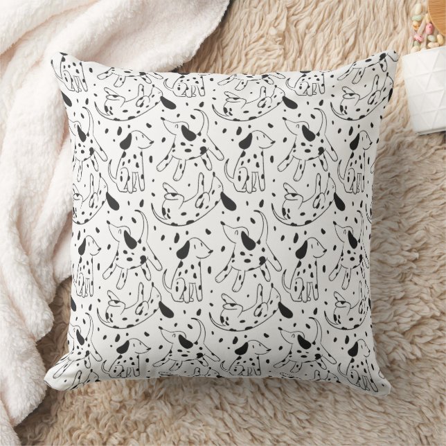 Coussin Motif de chien dalmate minimaliste (Couverture)