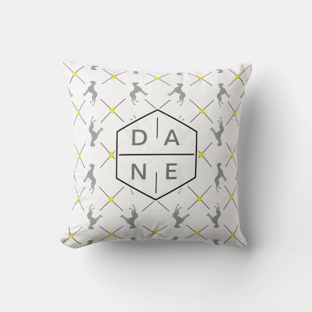 Coussin Motif de chien Grand Danois (Recto)