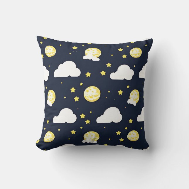 Coussin Motif de ciel nocturne (Recto)