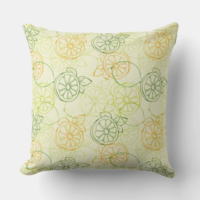Coussin Motif de citron (Recto)