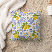 Motif de citron agrumes méditerranéen