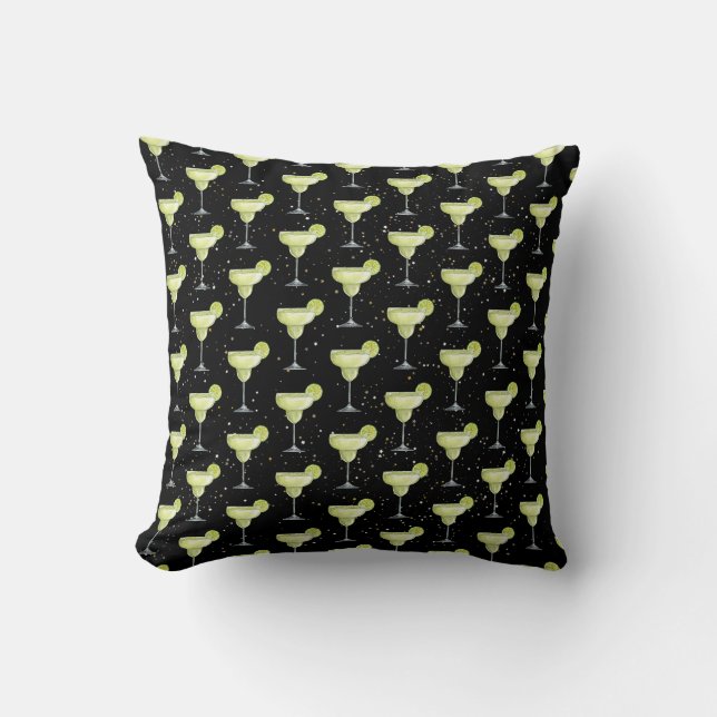 Coussin Motif de cocktail Margarita (Recto)