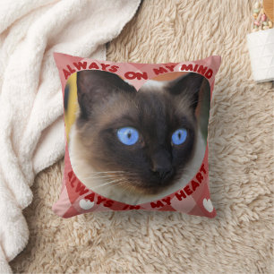 Coussin Motif de cœur rouge d'image personnalisée Cœur et