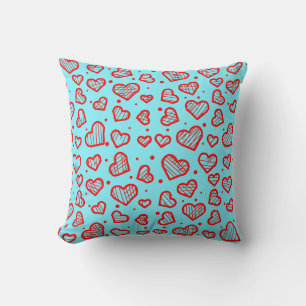 Coussin Motif de cœurs - Inspiré de la Saint-Valentin