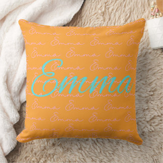 Coussin Motif de conception de nom Emma