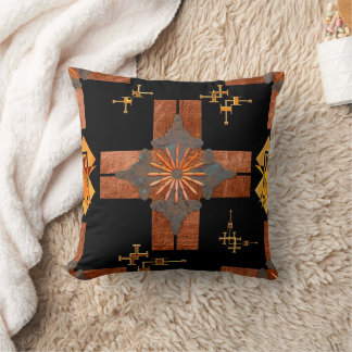 Coussin Motif de conception métallique Abstrait gé
