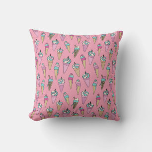 Coussin Motif de cône de glace mignon
