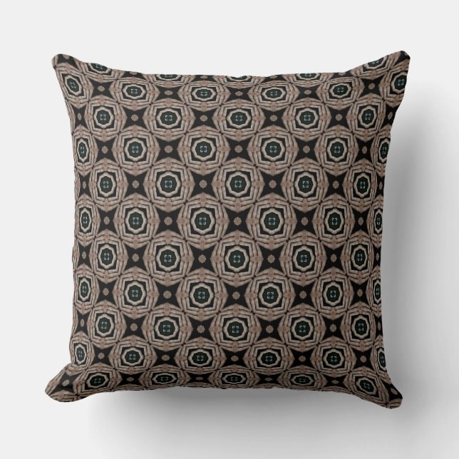 Coussin Motif de conteneur de couleur de pierre claire rou (Recto)