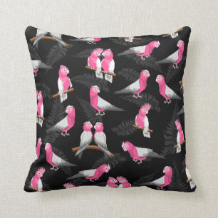 Coussin motif de coqo rose de Galah