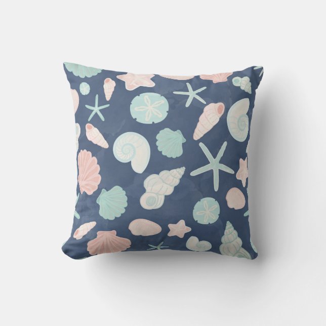 Coussin motif de coquillages (Recto)