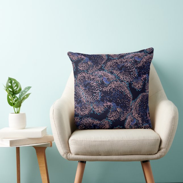 Coussin Motif de corail (Chaise)