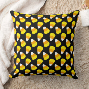 Coussin Motif de Corne de bonbons d'Halloween