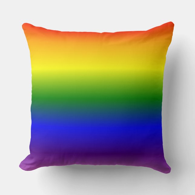 Coussin Motif de couleurs arc-en-ciel dégradé (Recto)