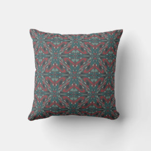 Coussin Motif de couleurs tribales autochtones du Sud-Oues