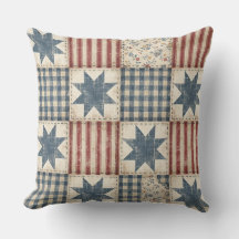 Motif de Courtepoint Patchwork Americana Rustique