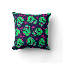 Motif de crânes Neon Zombie