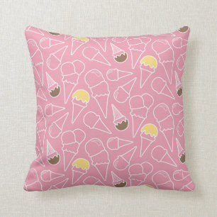 Coussin Motif de crème glacée estivale