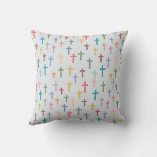 Coussin Motif de croisement coloré