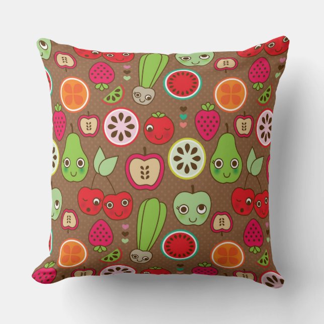 Coussin Motif de cuisine de fruit (Recto)