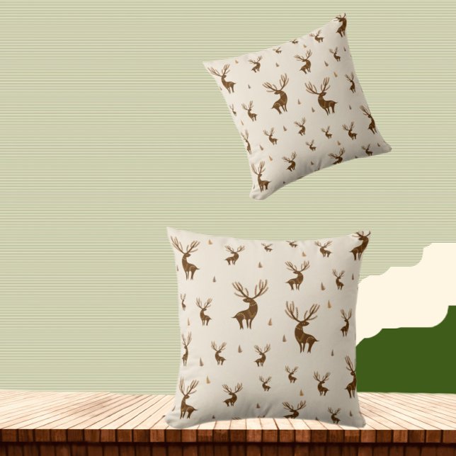 Coussin Motif de Deers (Créateur téléchargé)