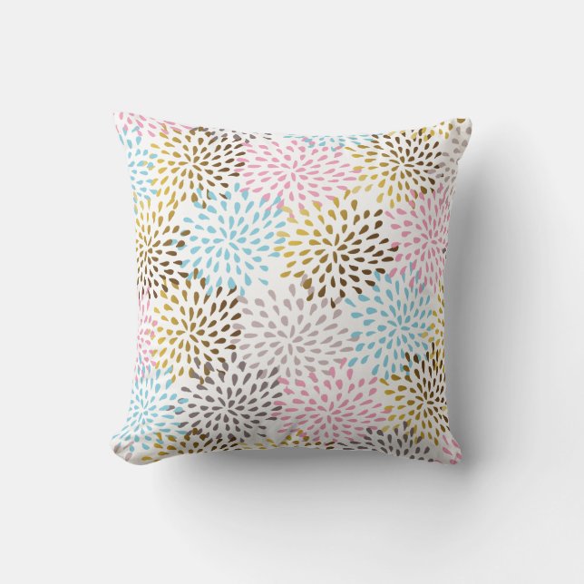 Coussin Motif de démarrage couleur pastel (Recto)