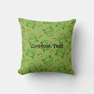 Coussin Motif de dessin de grenouille