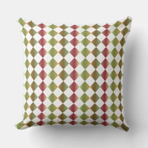 Coussin Motif de diamant couleur Checker