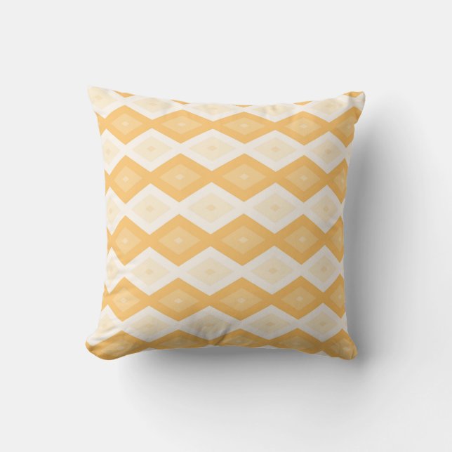 Coussin Motif de diamant jaune (Recto)