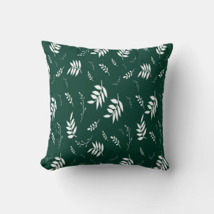 Coussin motif de feuille