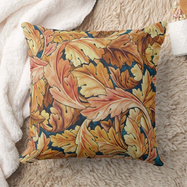 Coussin Motif de feuille d'acanthe automnal de William Mor (Couverture)
