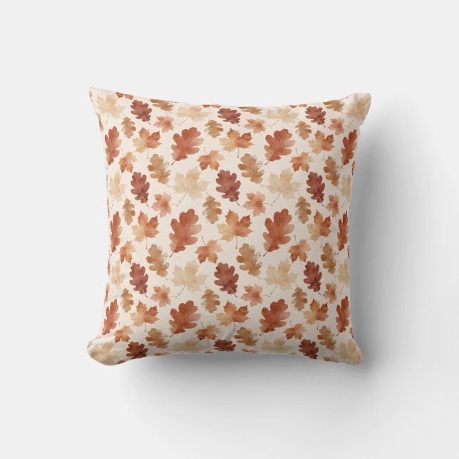 Coussin Motif de feuille d'automne confortable (Recto)
