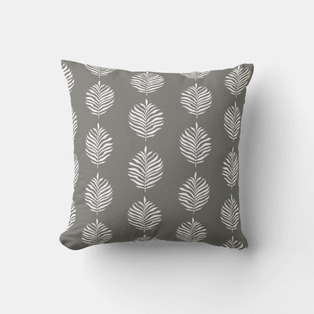 Coussin Motif de feuille de palme côtière Foghorn (Recto)