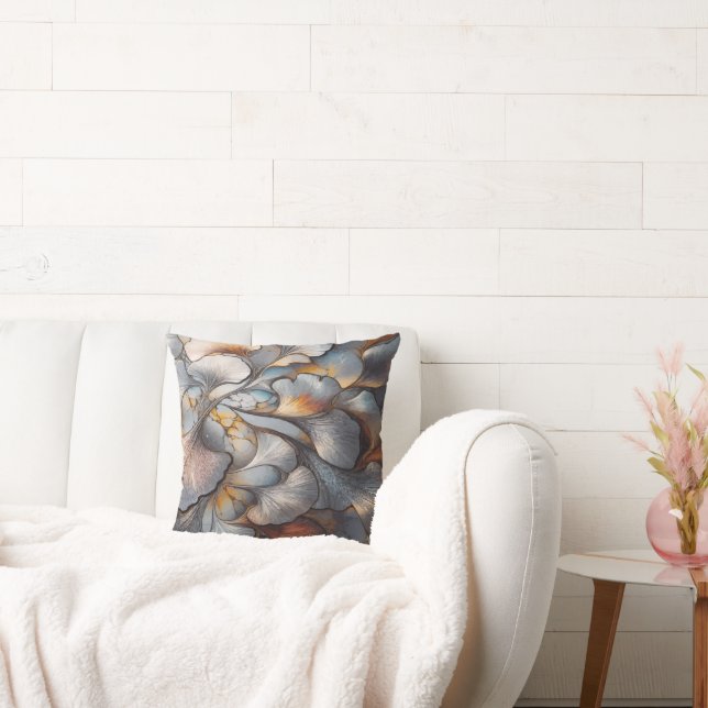 Coussin Motif de feuille Ginkgo pour impression protégée (Canapé)