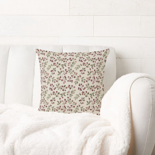 Coussin Motif de feuilles de vignes vertes botaniques avec