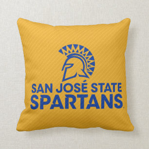 Coussin Motif de fibre de carbone de Spartans d'état de
