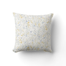 Motif de fleur sauvage bleue jaune