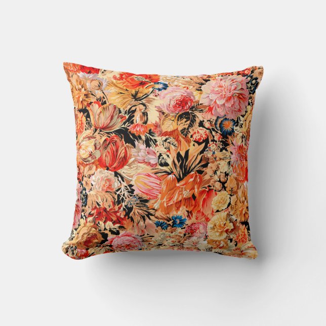 Coussin Motif de fleurs de brosse (Recto)