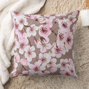 Coussin Motif de fleurs de cerisiers