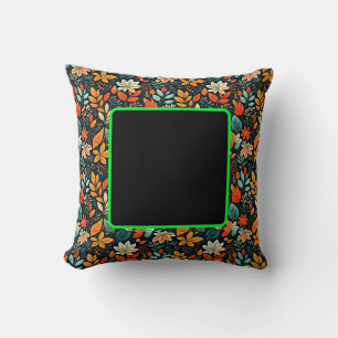 Coussin Motif de fleurs exotiques florales