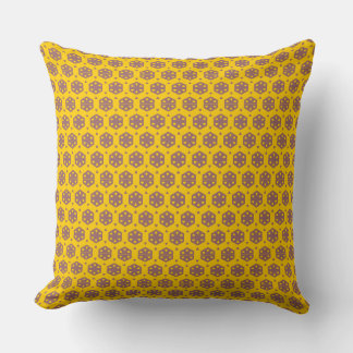 Coussin - Motif de fleurs géométriques