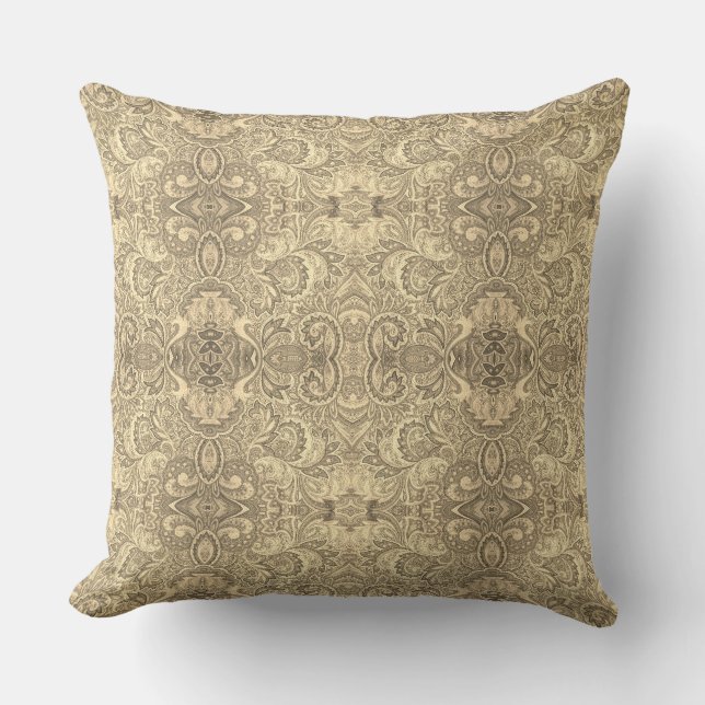 Coussin Motif de fleurs vintage (Recto)