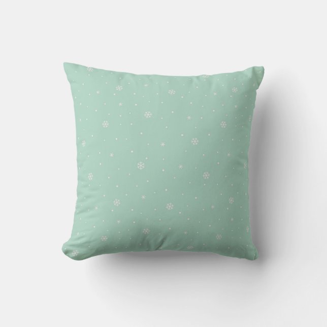 Coussin Motif de flocon de neige (Recto)