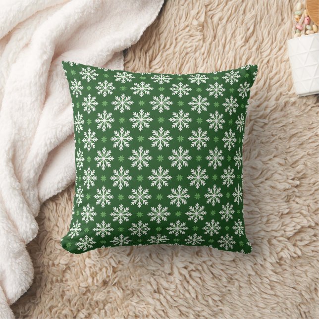 Coussin Motif de flocon de neige simple de couleur personn (Couverture)