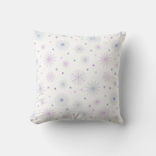 Coussin motif de flocons de neige