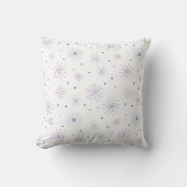 Coussin motif de flocons de neige (Recto)