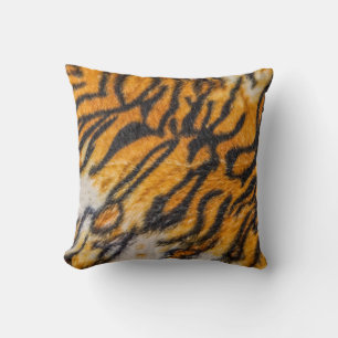 Coussin Motif de fond à motif tigre, tigre, abstrait