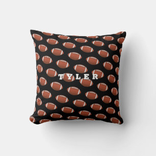 Coussin Motif de football, Personnaliser le nom en gras su