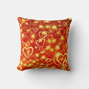 Coussin Motif de formes cardiaques-25622